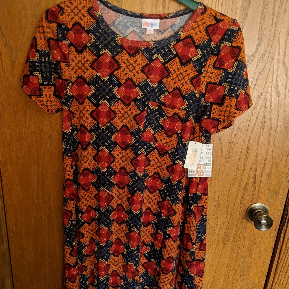 Multicolored Lularoe Carly